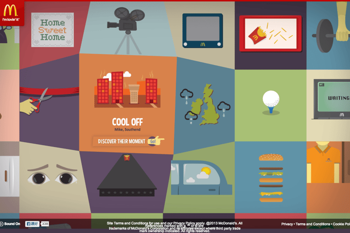 McDonalds Favourites website preview